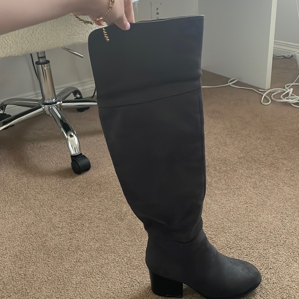 Revamped thigh high boots